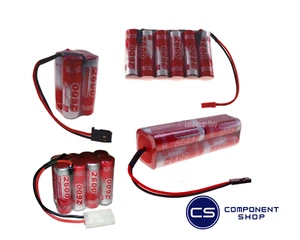 4.8v 6v 7.2v 9.6v 12v 14.4v 2600mAh VapexTech Rechargeable AA Ni-MH Battery Pack - Picture 1 of 21
