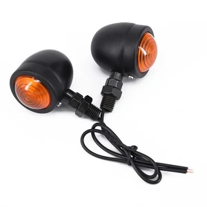 New Practical Lights Black Cafe DC12V Indicator Motorcycle Replacement - Picture 1 of 12