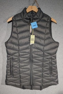 Neu mit Etikett Tangerine Damengröße Large schwarze gefütterte Weste verstaubar mit Tasche *kleiner Fehler* - Bild 1 von 13