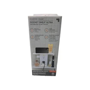 Sharper Image Socket Shelf Ultra  White - Picture 1 of 4