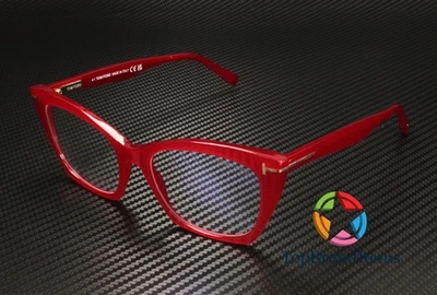 TOM FORD FT5709-B 072 Cat Eye Shiny Pink Demo Lens 54 mm Women's Eyeglasses - Image 1 of 4