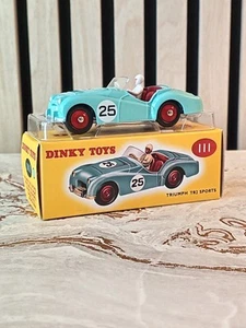 Atlas Dinky 111 Triumph TR2 Sports - Racing Blue 29 - Picture 1 of 10