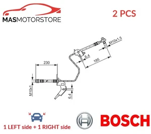 BRAKE HOSE LINE PIPE REAR BOSCH 1 987 476 199 2PCS A NEW OE REPLACEMENT - Picture 1 of 5