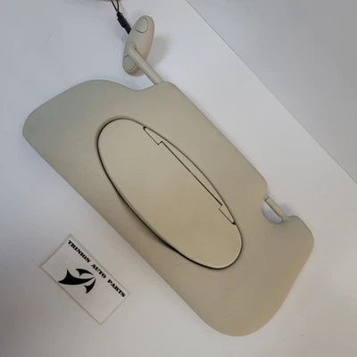 2011-2013 Mini Cooper Hard Top Driver Sun Visor Ivory Vinyl OEM - Image 1 of 3