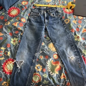 *RARO* Jeans Levi’s Big E 505 Selvedge USA anni 60 punto singolo denim invecchiato - Foto 1 di 7