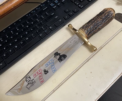 Cuchillo Bowie Case Stag Handle 1995 Earnhardt & Petty Legends Foto 1 de 4
