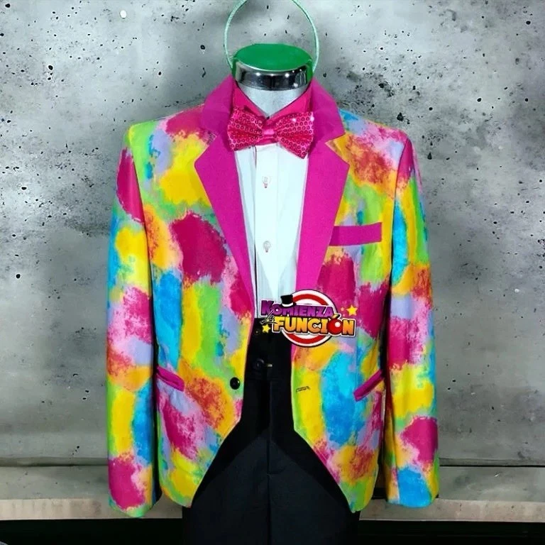 Mexican Professional Clown Suit Vest Theatre Adult Men’s Handmade In Mexico - image 1 of 1