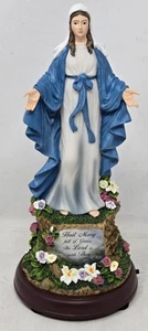 Statua scolpita Bradford Exchange Thomas Kinkade Ave Maria piena di grazia - Foto 1 di 7