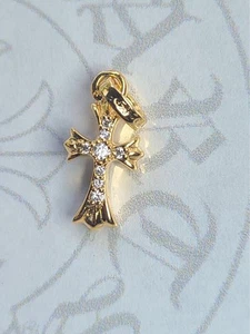 Chrome Hearts Baby Fat Charm 22K Coated Silver 925 with Zircon - Used - Picture 1 of 4