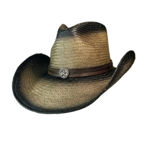 Austin Handmade Hats Men's Panama Dark Brown Straw Hat 05-1022 - Picture 1 of 2