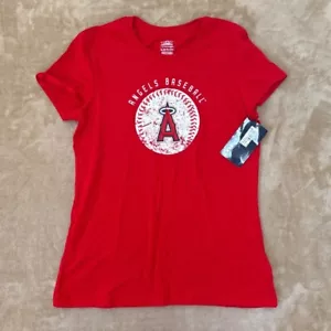 Angels Baseball T-Shirt Girls XL Extra Large Red MLB Los Angeles - Picture 1 of 3