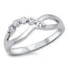 Infinity Knot Journey Ring New .925 Sterling Silver Forever Band