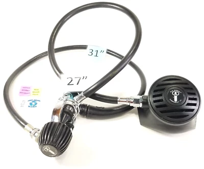 US Divers - Aqua Lung Conshelf 21 1st & 2nd Stage Scuba Dive Regulator Set Yoke - Image 1 of 4