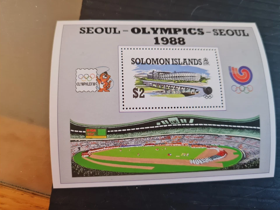 SOLOMON ISLANDS 1988 SG MS635 OLYMPIC GAMES MNH - Image 1 of 1