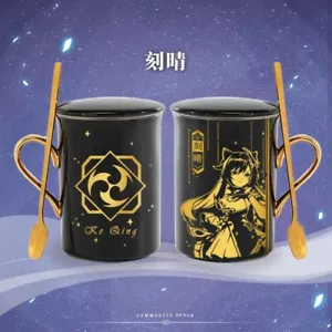 Genshin Impact KeQing Water Cup Ceramic Mug Milk Anime Tea Cup Collection Gift - Picture 1 of 3
