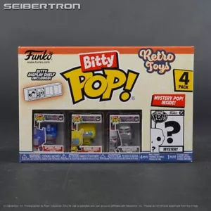 FUNKO Bitty POP! Retro Toys Transformers 4-Pack Vinyl 2025 New - Picture 1 of 12