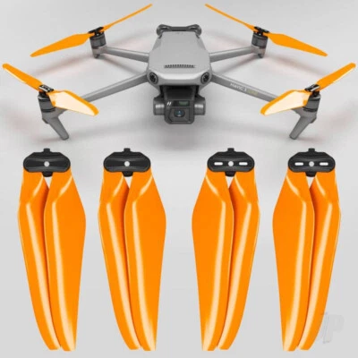 Master Airscrew 9.4x5.3 STEALTH Prop Set x4 Orange - DJI Mavic 3 RC Drone - Image 1 of 4