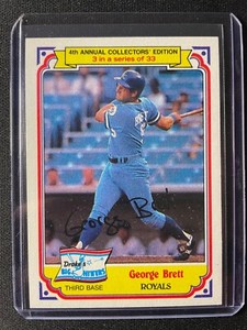 1984 Topps Drake's Big Hitters George Brett #3 of 33 Royals!!!