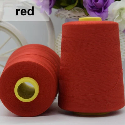 8000 Yard Overlocker Sewing Thread Embroidery Machine Line Quilting Single White - Image 1 of 4