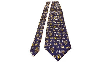 Versace Classic Jeans Couture Men's Tie. Blue/Yellow. - Picture 1 of 10