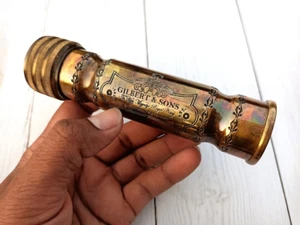 Vintage Brass Kaleidoscope with Elegant Wooden Case Antique Collectables Gifts - Picture 1 of 5