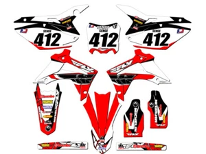 2013-2016 CRF 450 R 13 FLY Red Senge Graphics Kit Compatible with Honda - Picture 1 of 10