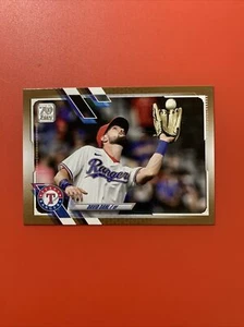 2021 Topps Update Gold /2021 #US193 David Dahl Texas Rangers - Picture 1 of 3
