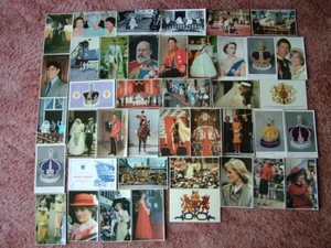 40 Mainly Unused Postcards of U.K. ROYALTY. Standard size. - Foto 1 di 1