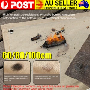 BBQ Grill Mat Fireproof Mat Fire Pit Mat for Decking Camp Flame Retardant Mat - Picture 1 of 16