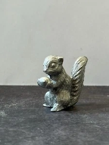 Spoontiques Standing Squirrel with Nut Pewter Figure Miniature Figurine Wildlife - Picture 1 of 12