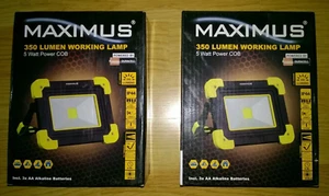 Maximus 350 Lúmenes LED Luz de Trabajo 5W - Foco de Construcción 5W 350 Lúmenes - Paquete de 2 - Imagen 1 de 6