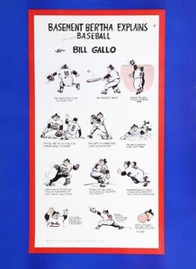 Bill Gallo, Basement Bertha Explains Baseball, Poster - Picture 1 of 3