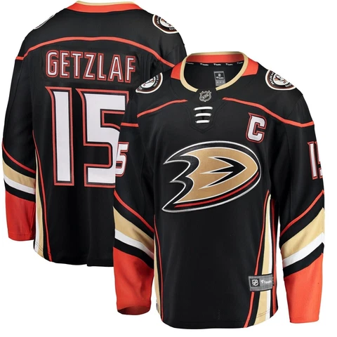 Ryan Getzlaf Anaheim Ducks Black Home Breakaway Jersey Men's Large New Tags $175 Cover