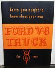 1936 Ford V8 Pickup Trucks Owners Manual Reproduction