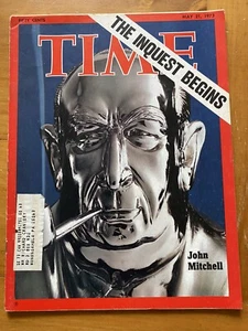 Time Magazine 1973 Watergate The Inquest Begins John Mitchell Great Adverts - Picture 1 of 1