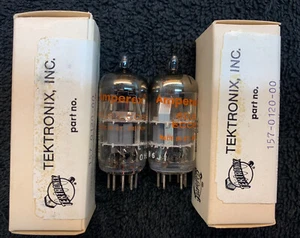 2 NOS NIB Matched Amperex Mullard 6DJ8 Textronix Audio Tubes - Picture 1 of 8