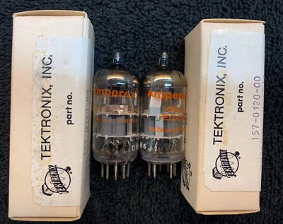 2 tubos de audio Textronix Amperex Mullard 6DJ8 NUEVO EN CAJA emparejados Foto 1 de 4