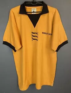 MEN'S WOLVERHAMPTON WANDERERS 1974/1975 HOME SOCCER FOOTBALL SHIRT JERSEY SIZE M - Picture 1 of 10