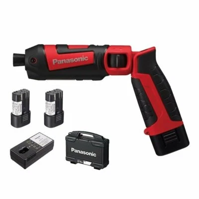 Driver de impacto Panasonic Charge Stick 7.2V com 2 baterias vermelhas EZ7521LA2S-R - Imagem 1 de 4