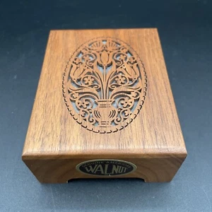 Beautiful VINTAGE Walnut Music Box Lasercraft - Music Box - Listen to video! - Picture 1 of 6