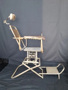 Antique Military German WW2 Folding Dentist Chair - Stool-Wilhelm Schaper - Picture 1 of 11