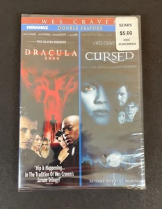Wes Craven Double Feature: Dracula 2000 & Cursed (DVD, 2011) *New Sealed - Imagen 1 de 3