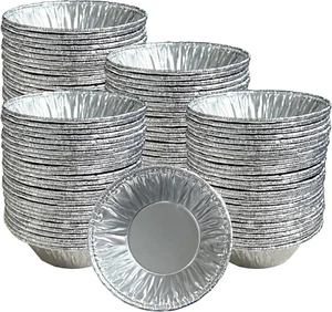 2.8" Disposable Aluminum Foil Egg Tart Molds - Ideal for Baking, Storing, and Se - Picture 1 of 4