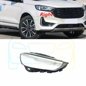 Right Side Headlight Cover Clear Pc+Sealant Glue For Ford Edge 2020-2021 - Picture 1 of 8