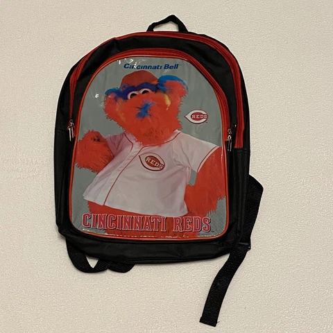 Cincinnati Bell Cincinnati Reds GAPPER Mascot Baseball Youth Backpack Cover