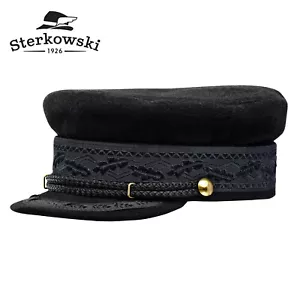 Cappello skipper lana Sterkowski HAMBURG pescatore picco principe Enrico - Foto 1 di 8