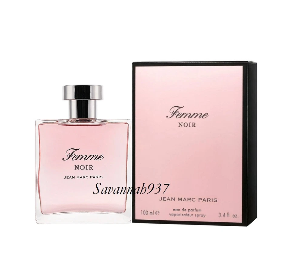Jean Marc Paris Femme Noir Eau De Parfum Spray - 3,4 fl oz / 100 ml - Nuevo en caja Foto 1 de 1