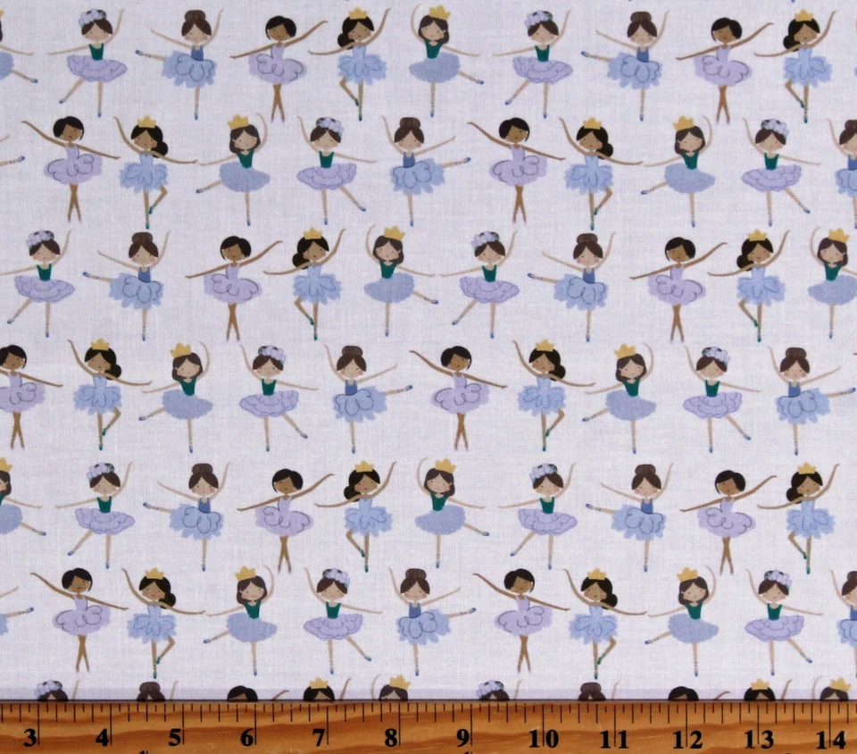 Bailarinas de algodón tutú de baile de ballet estampado de tela dulce por yarda D673,80 Foto 1 de 1