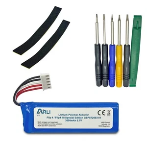 Akku für JBL Flip 4 Flip4 IIII Special Edition GSP872693 01 Batterie 3000mAh 3,7 - Afbeelding 1 van 6
