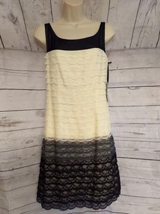 FAB Behnaz Sarafpour Target Black White Lace Sheath Dress Size 5 Sleeveless NWT - Picture 1 of 7